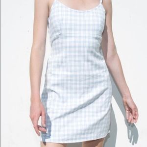 brandy melville blue plaid dress ♡ s-m